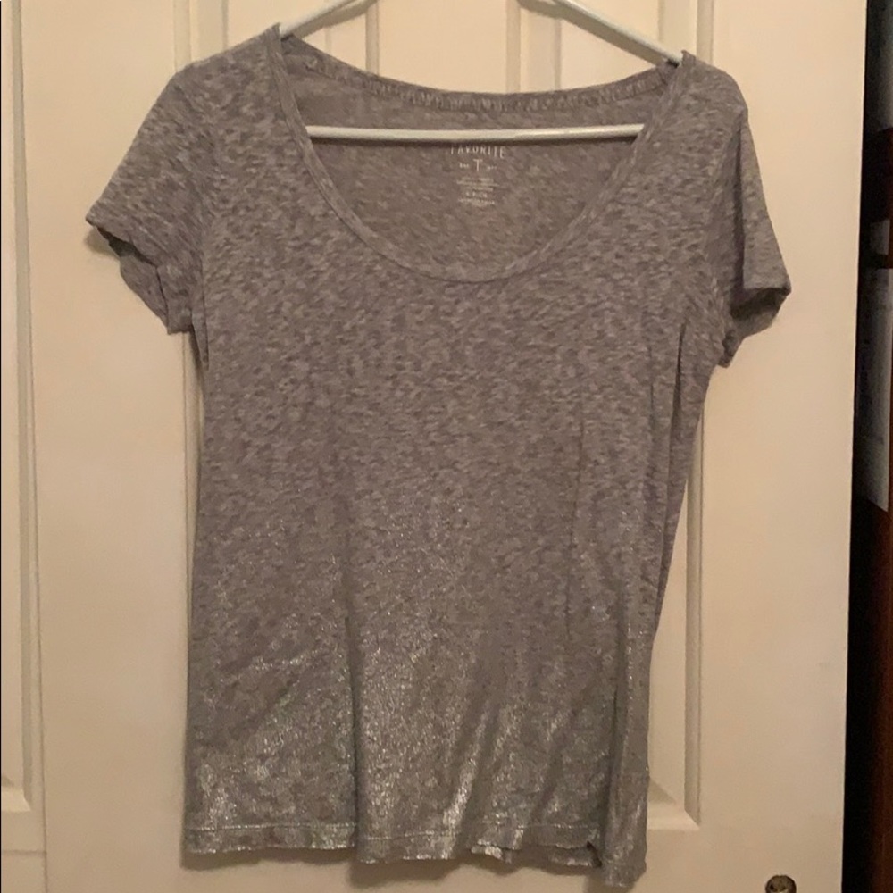 American Eagle Silver Gradient Tee SMALL